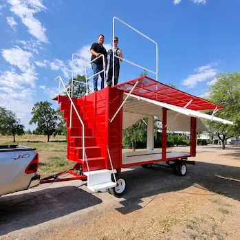 Carro para dron agrícola fabricado a medida por LEONAR