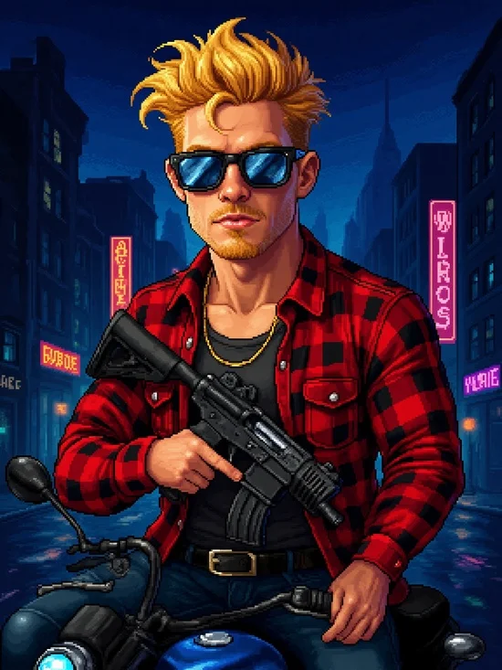 Retro game-style AI portrait from personal photo