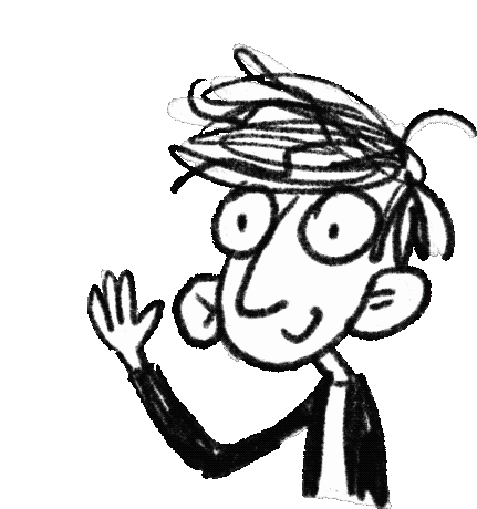 Betopetiches Waving Hi Doodle Sticker
