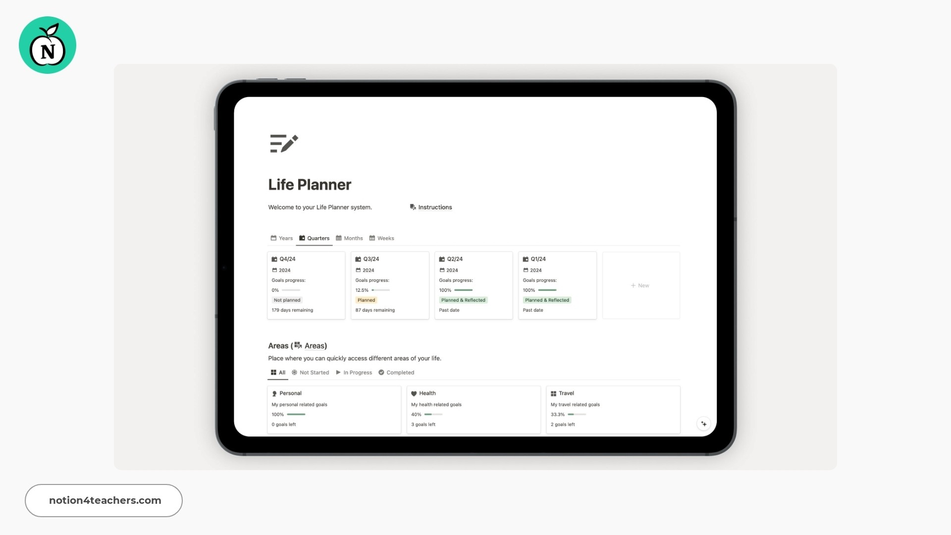 Notion Life Planner by Pathpages