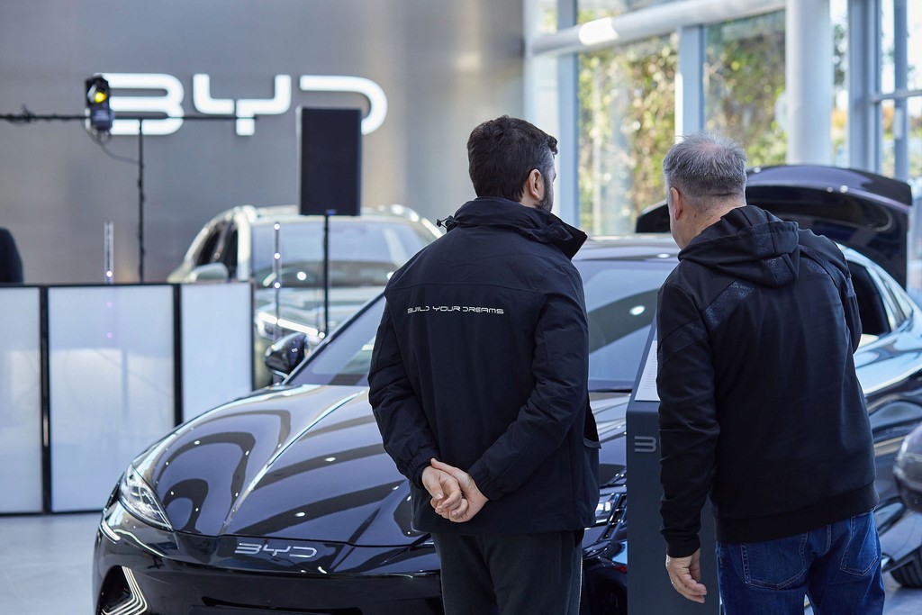 Driver demos inside BYD electric vehicles