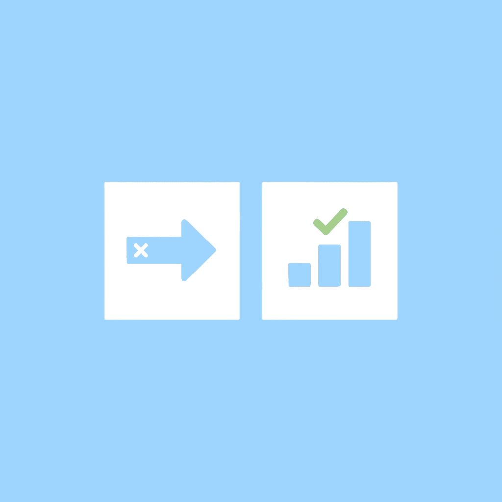 Before and after comparison highlighting the transformation framework focus on measurable change