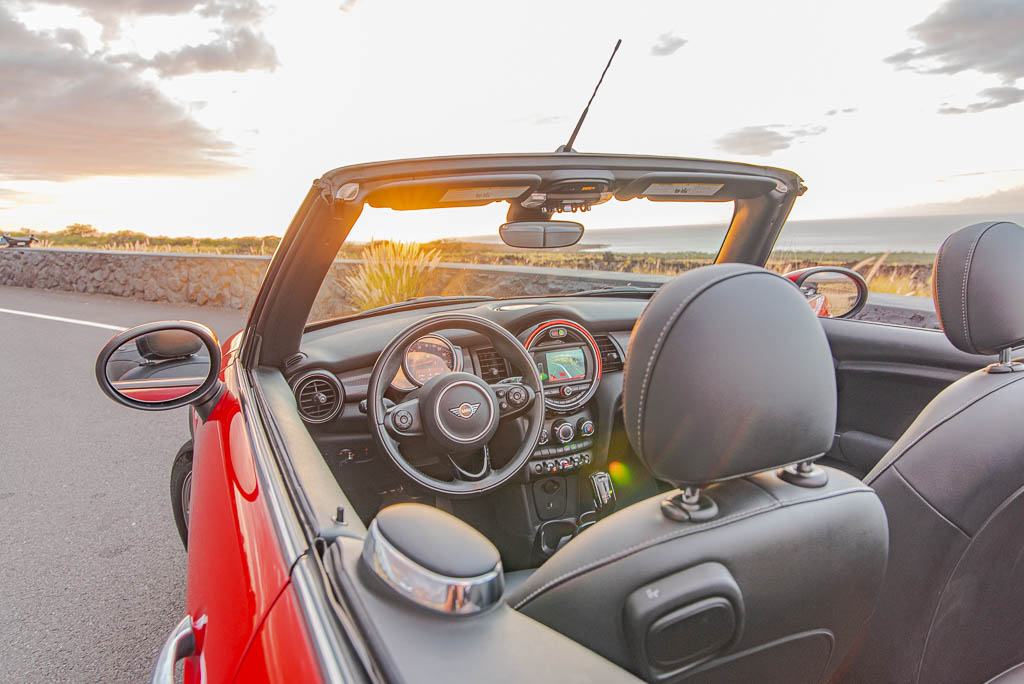 Red Mini Cooper For Rent In Kona Big Island Hawaii