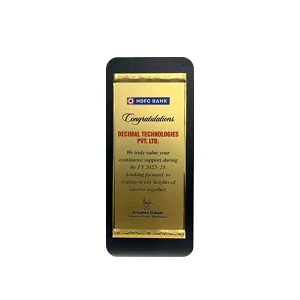Award from HDFC Bank