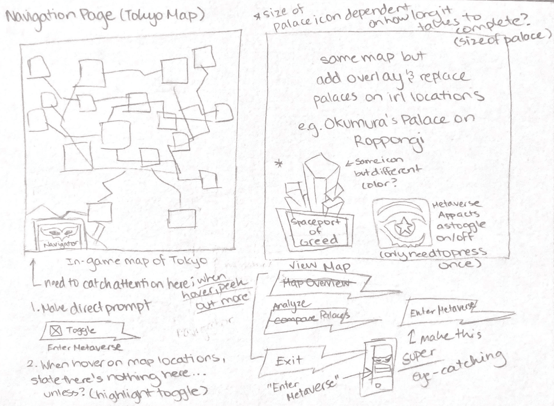 Sketch of Explore Palaces Map