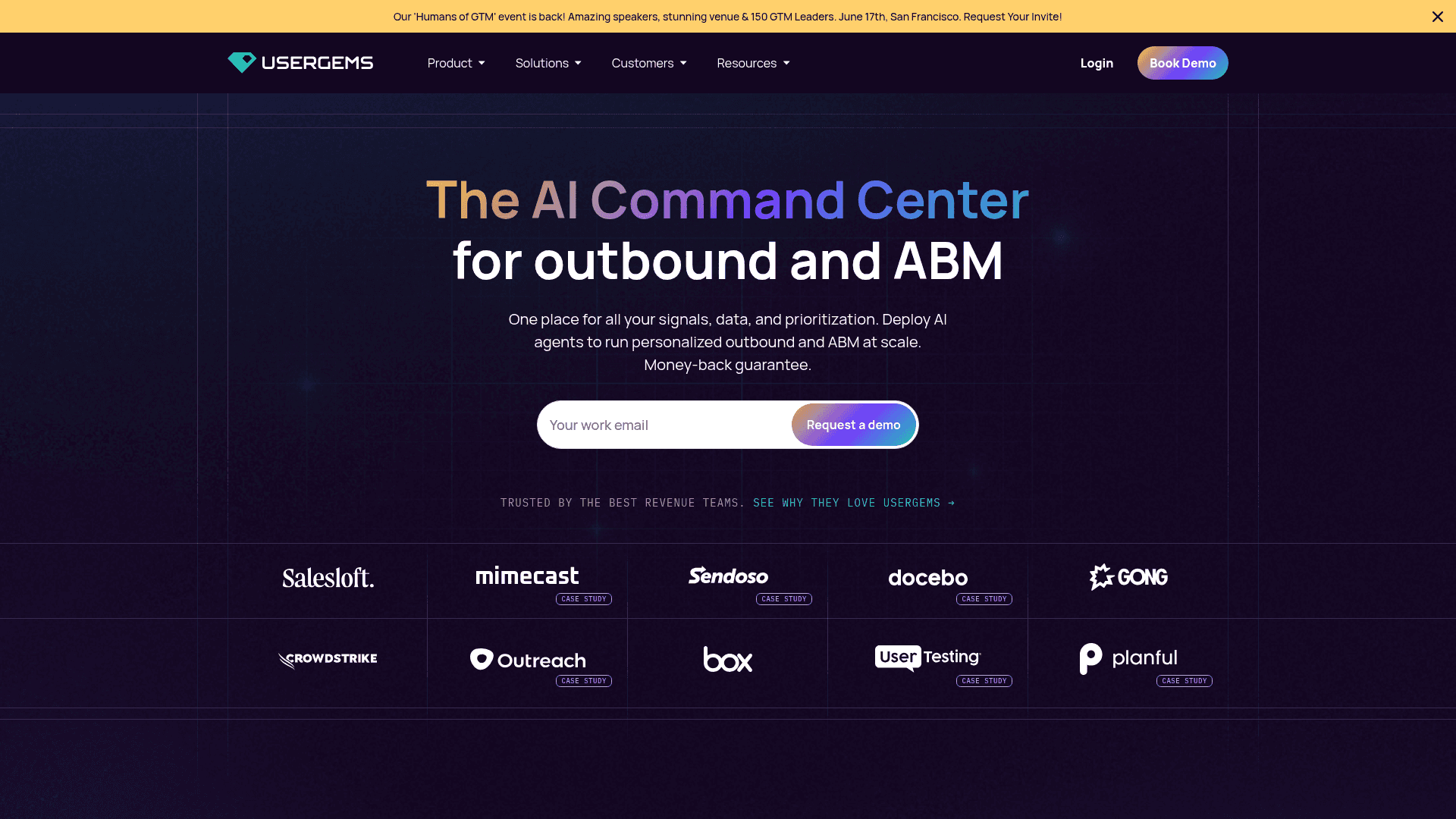 Screenshot of https://usergems.com