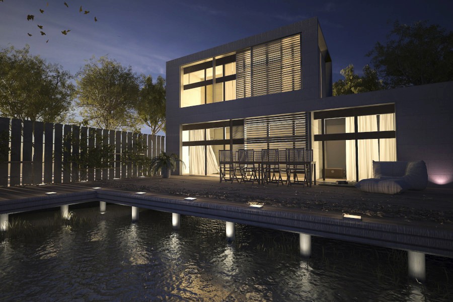 modèle 3D villa