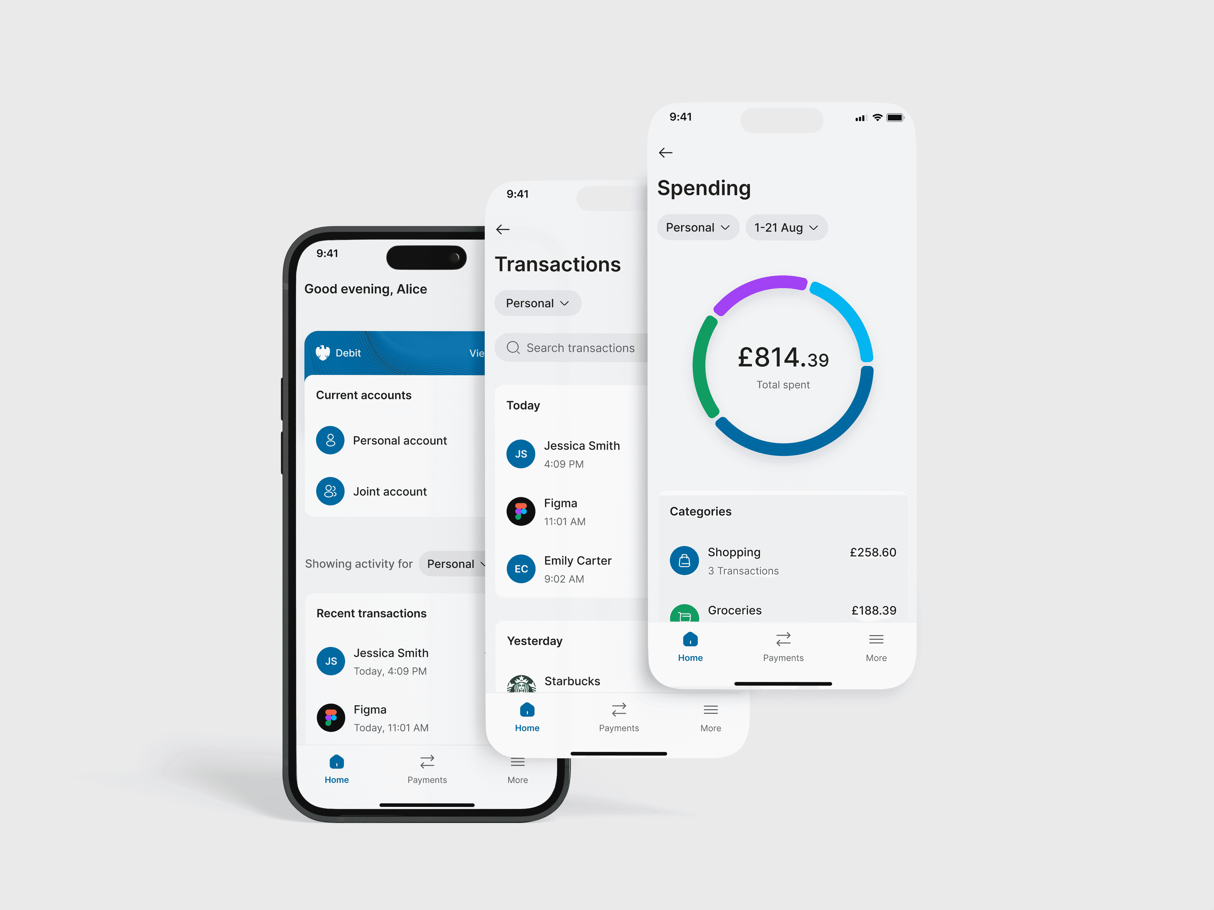Mobile views presenting a chat and a map view