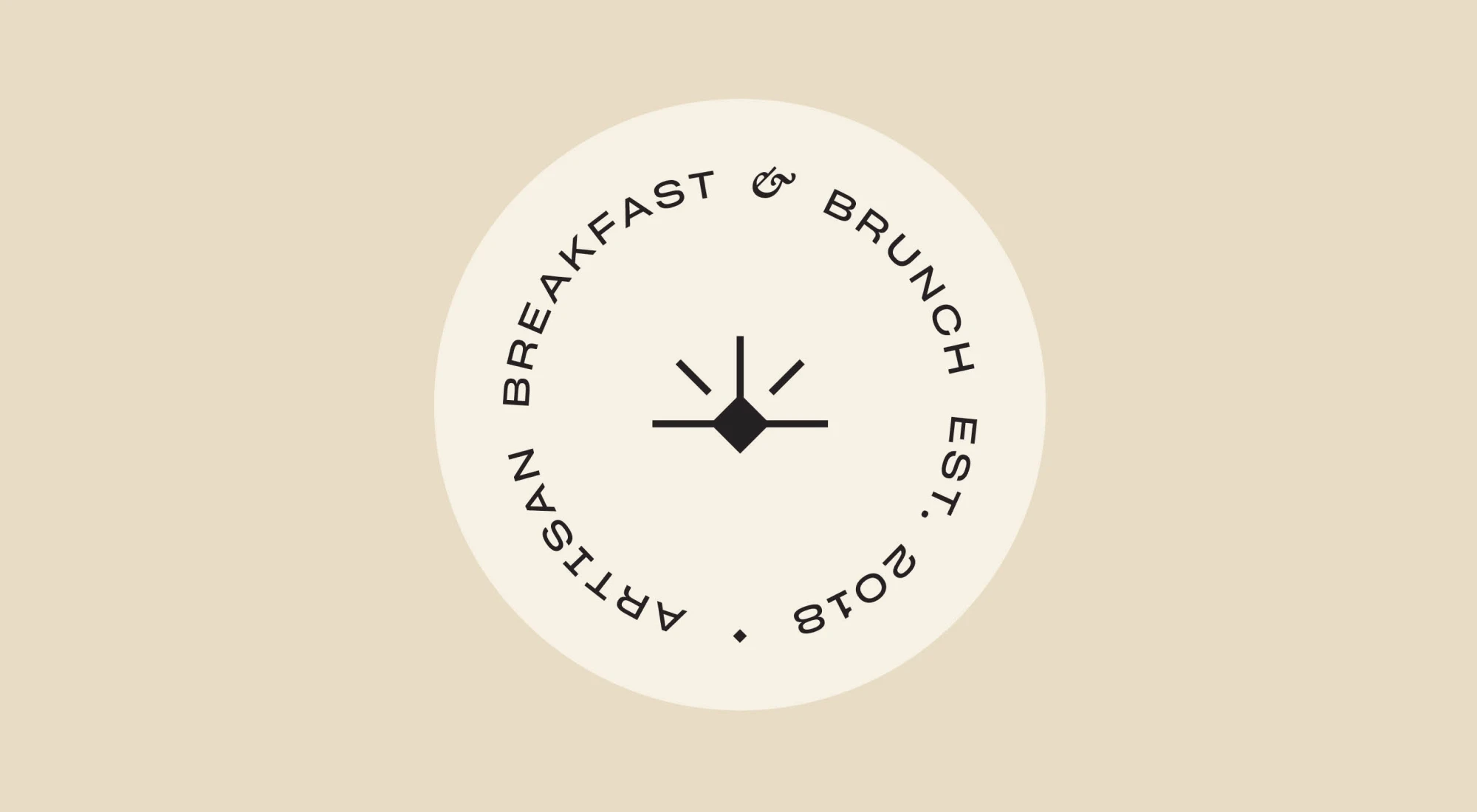 Packaging and restaurant branding system for brunch concept Brand applications for dine-in and takeaway experience across MENA