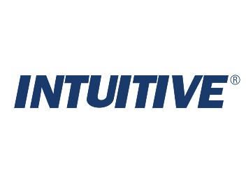 Intuitive logo in bold blue text with a registered trademark symbol.