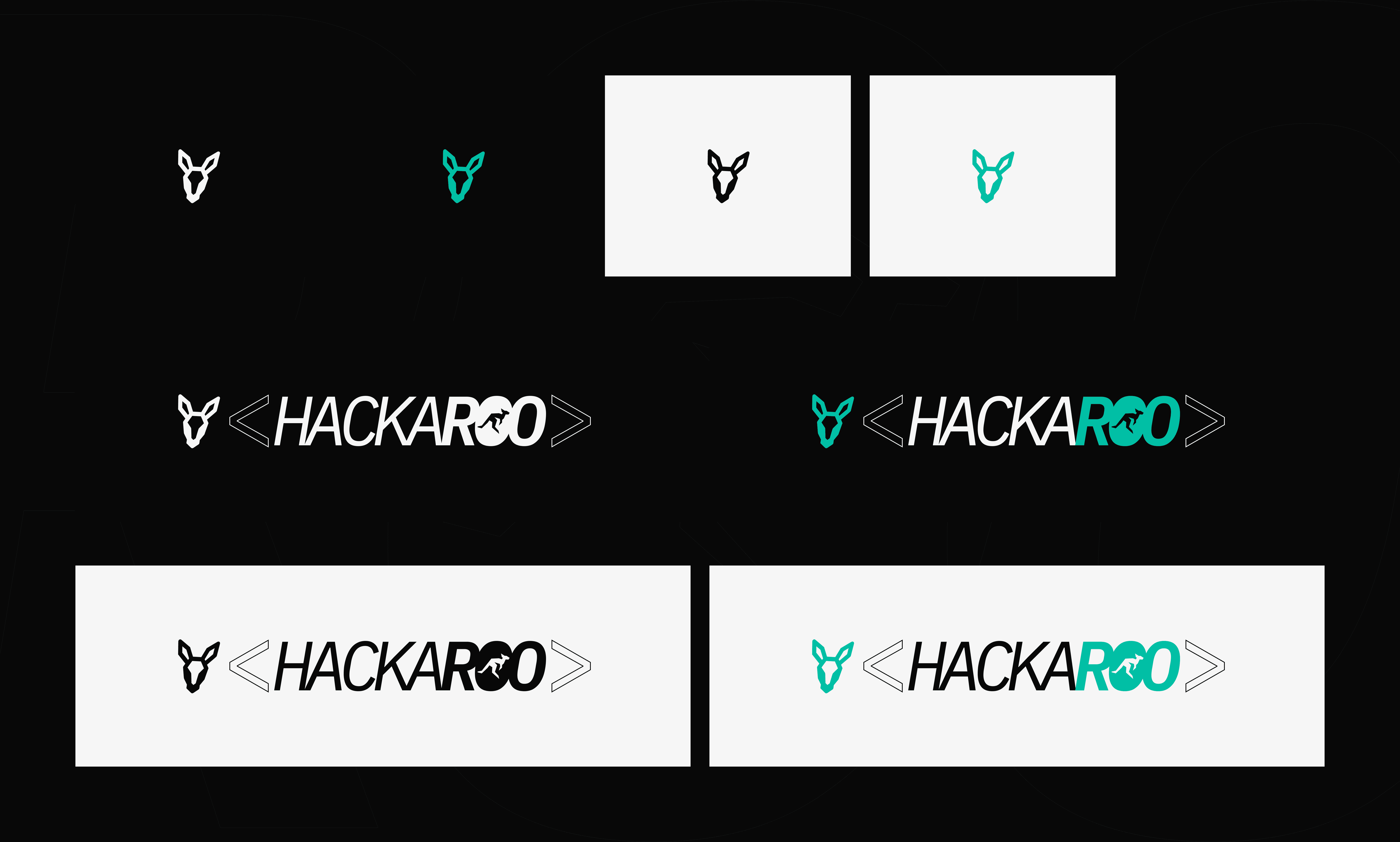 Hackaroo logo set