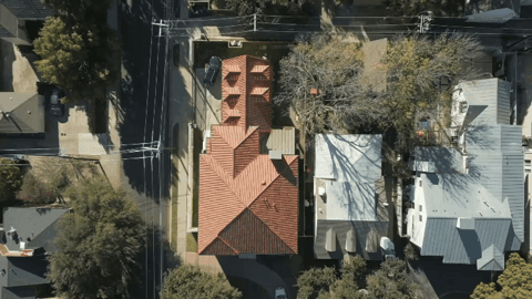 gif of drone shot video in University Park