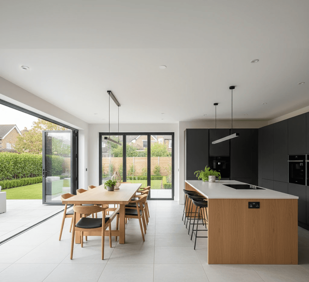 Wimbledon house renovation , kitchen view