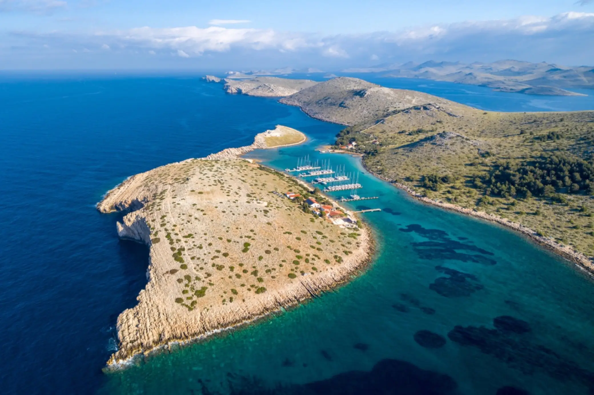 Îles calcaires et eaux bleues du parc national des Kornati