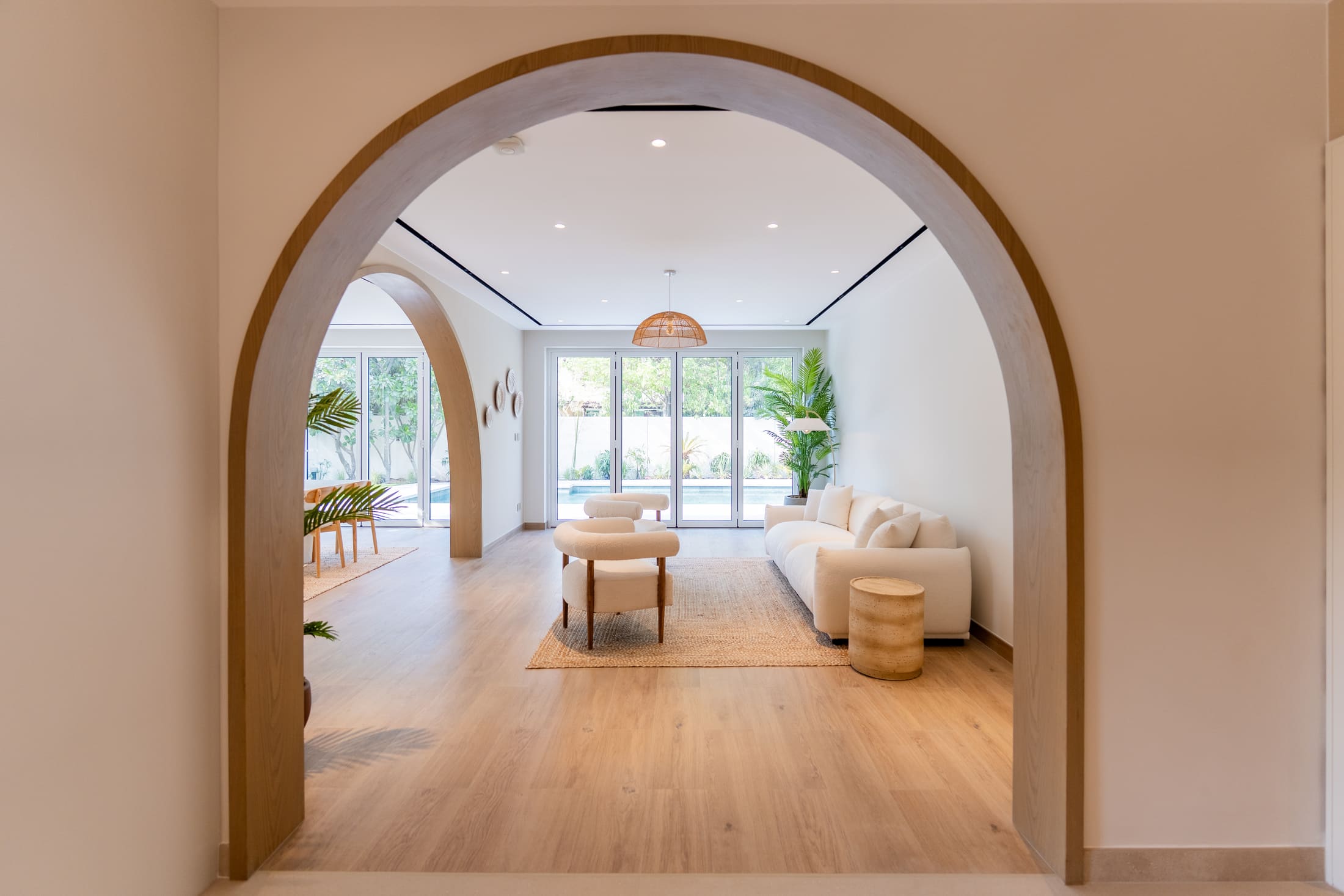 Picture of a villa with a glass window 