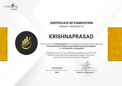 Certificate from Livelong