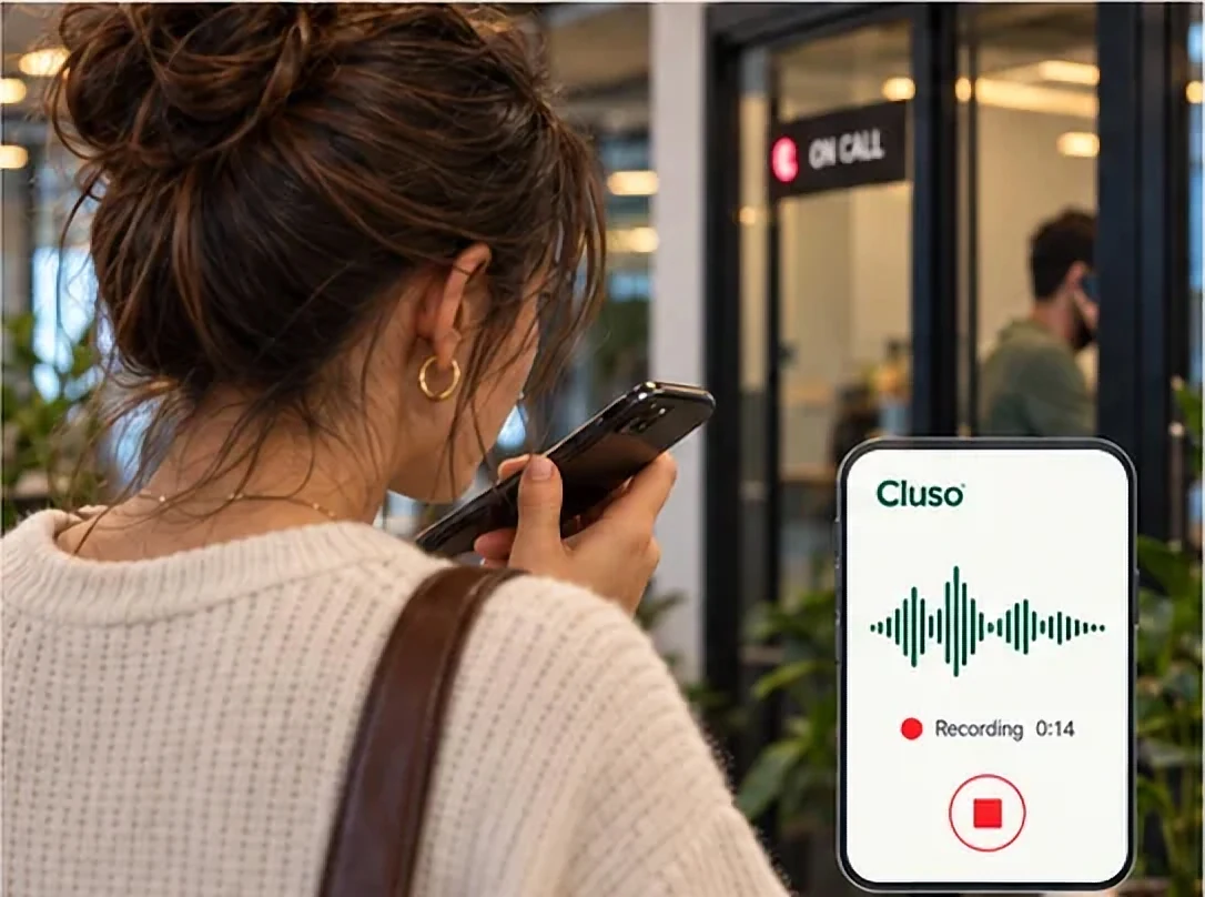 She records a 14-second voice note.