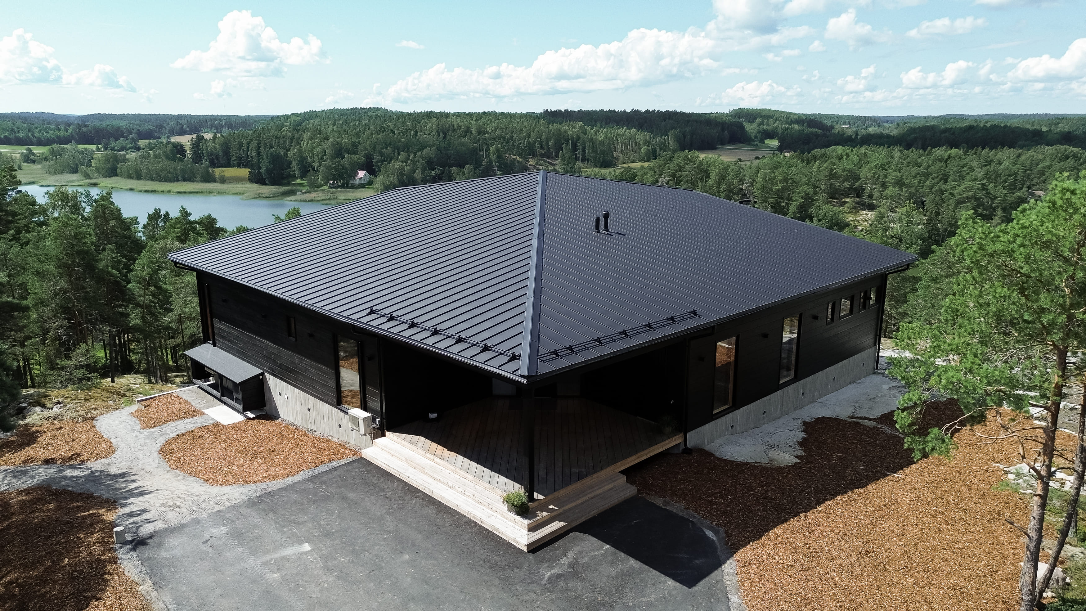 Villa on top of a hill