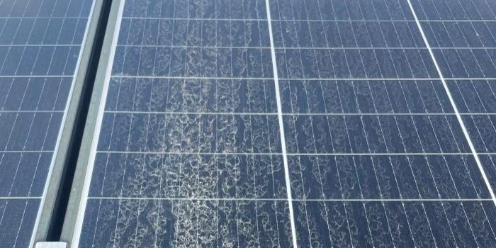 Panouri solare murdare cu praf