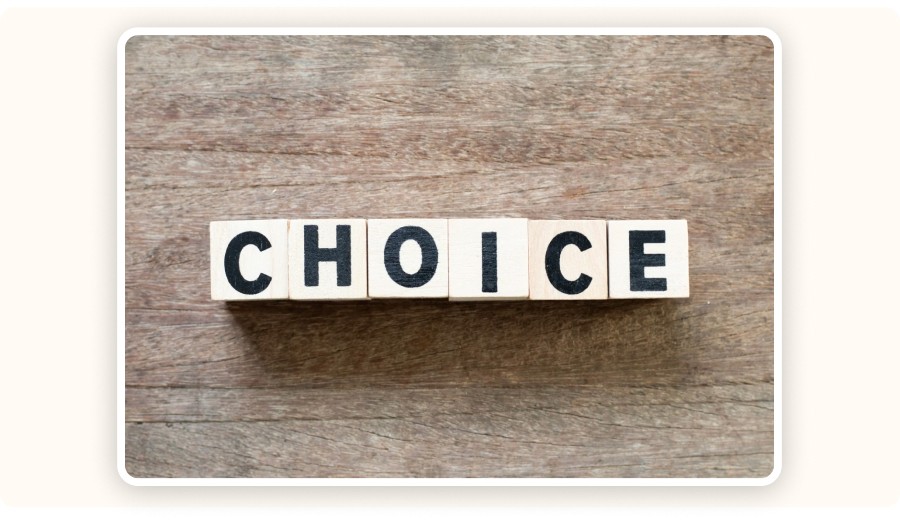 the word “Choice”