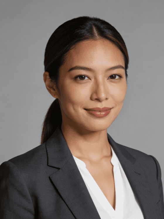 Woman in a suit