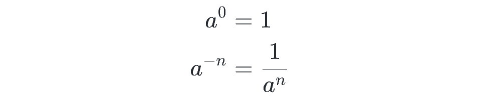 指数が0または負の整数のときの累乗