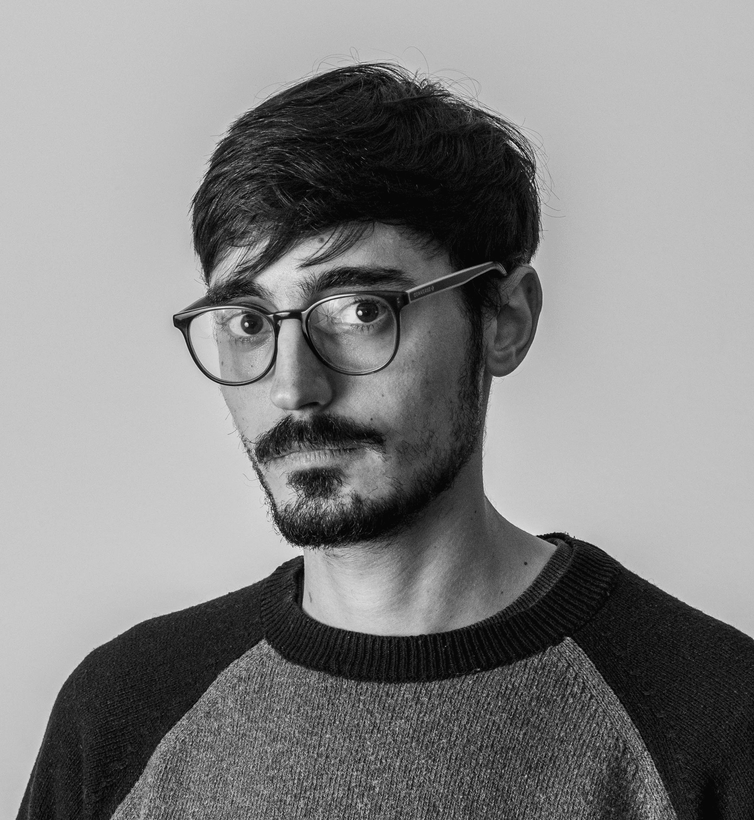 Retrato de David Gallego. Hombre