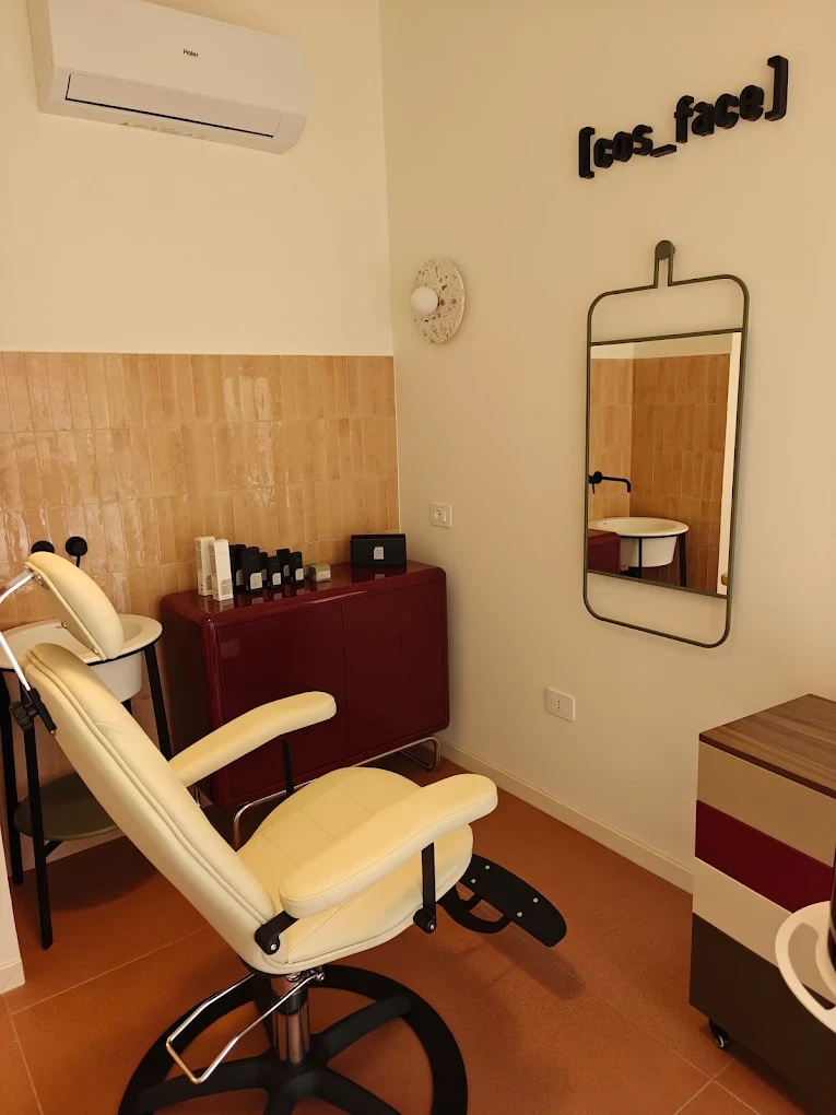 Woman receiving cosmetic skin treatment