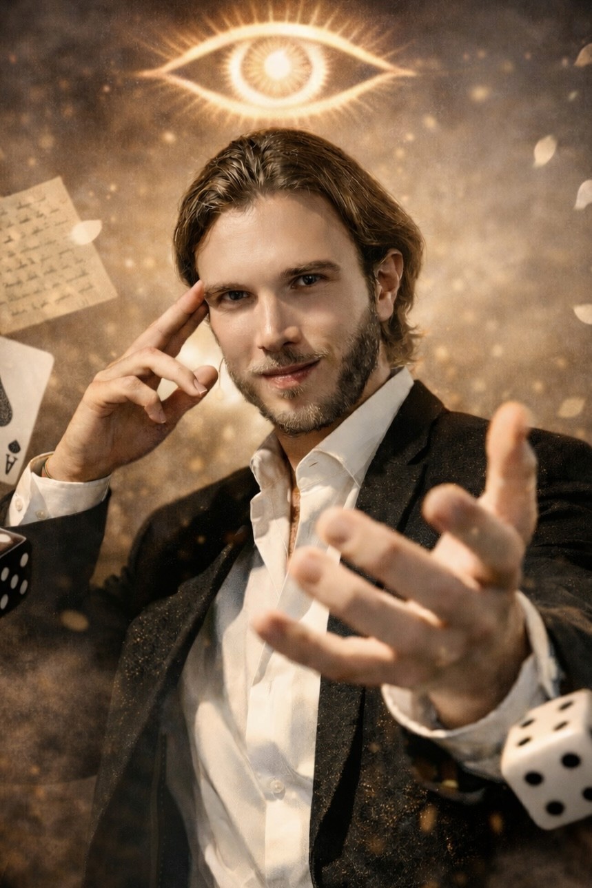 Portrait of portfolio creator – front view