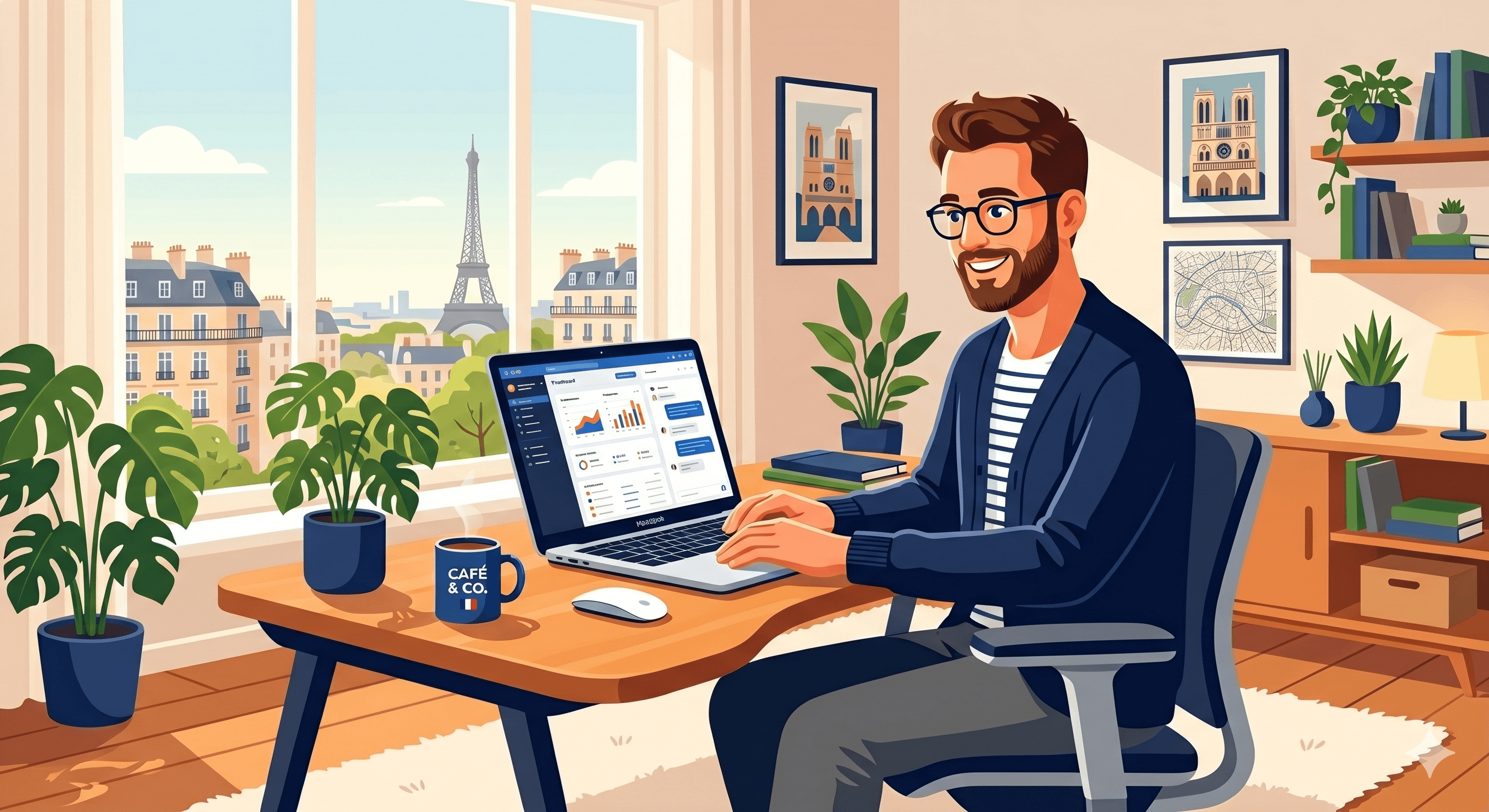 Calendrier hebdomadaire télétravail 2026 : 3 jours au bureau et 2 jours en télétravail à domicile — semaine type salarié français