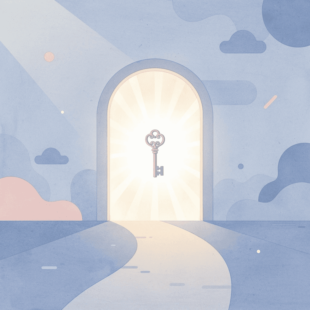Gateway scene representing accessible capital for traders
