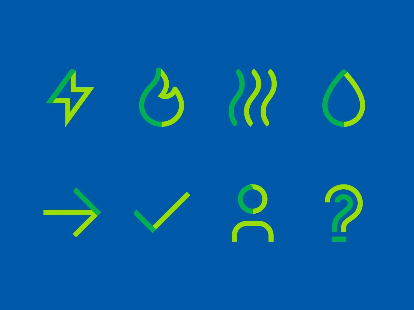 Icon-Set der Stadtwerke Weißenfels