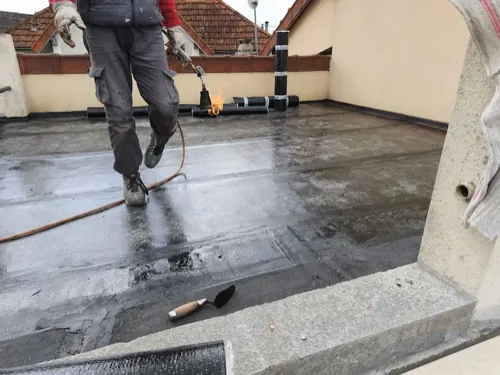 Equipe RED France sur chantier d'étanchéité