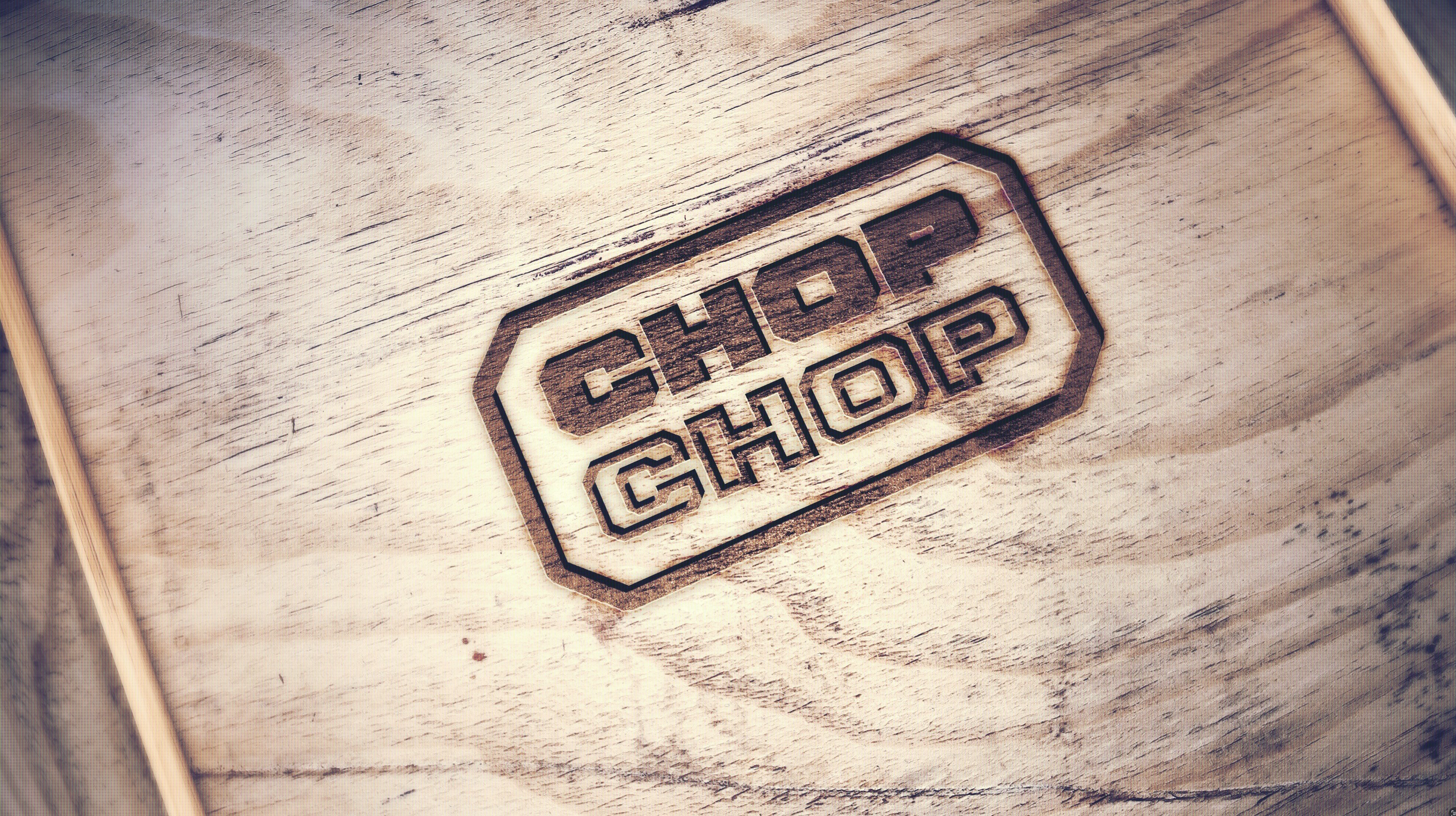 Chop Chop logo design mock up