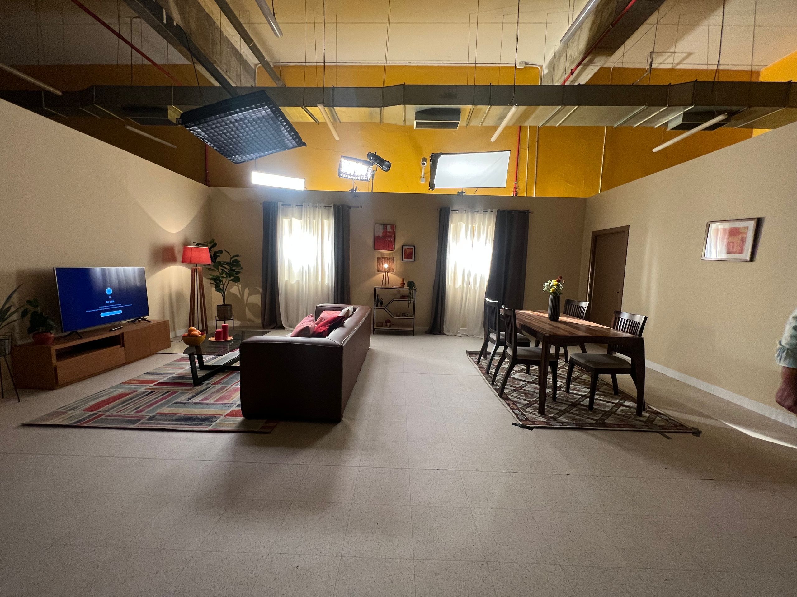 The finished living room set for Nigerian Wedding
