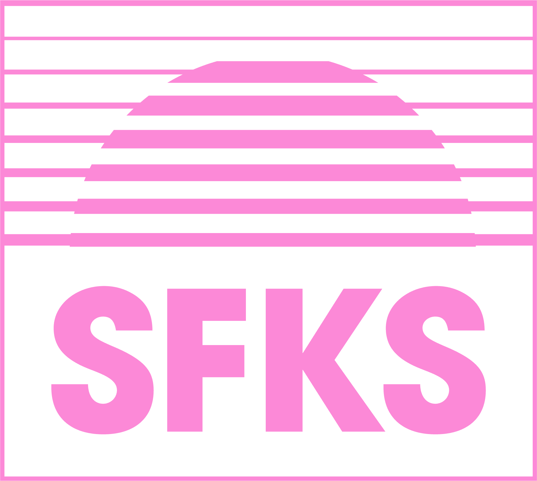 Pink SFKS logo for the Sunfreaks project.