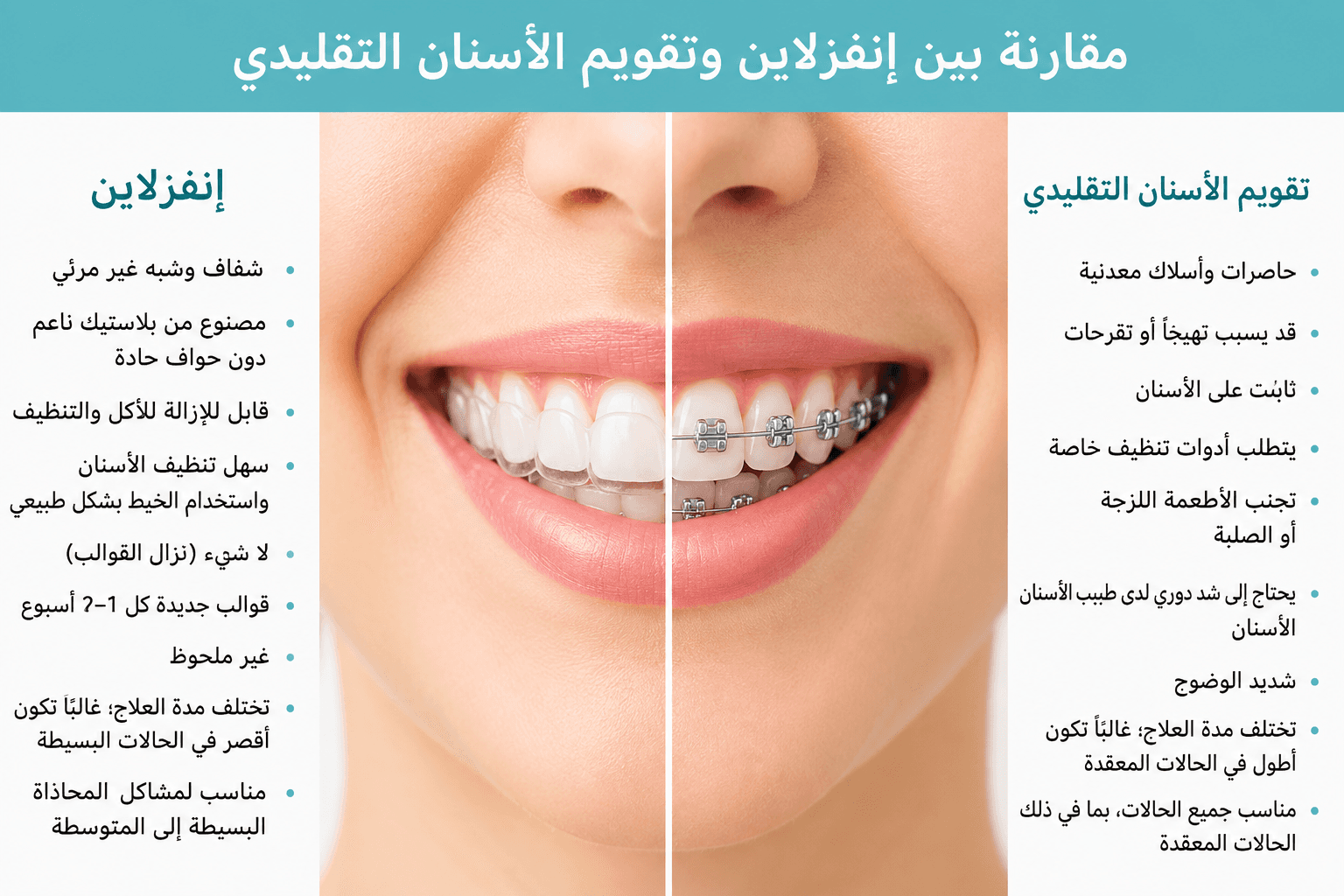 A comparison of Invisalign vs traditional braces 