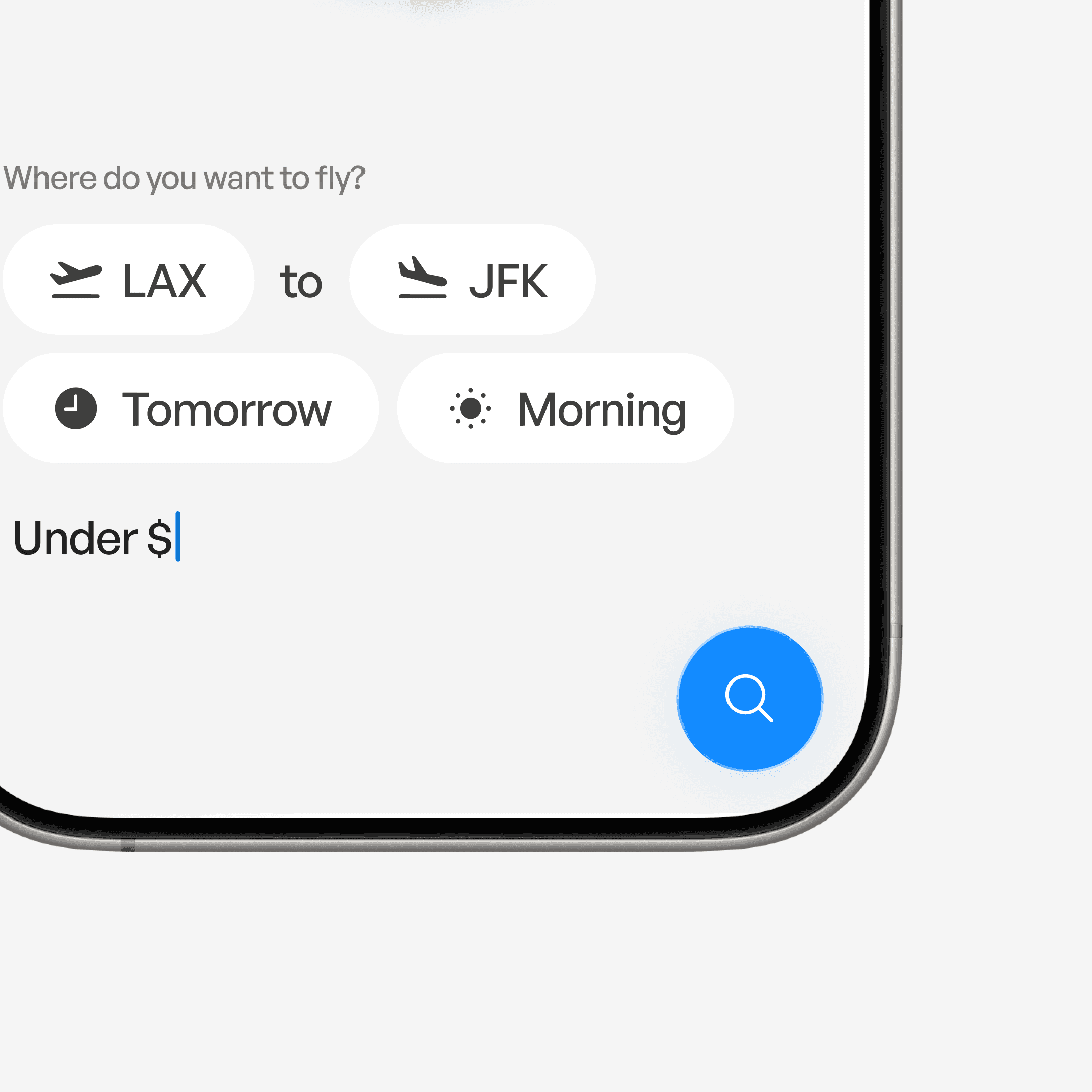 Flight natural language search with LLM and AI