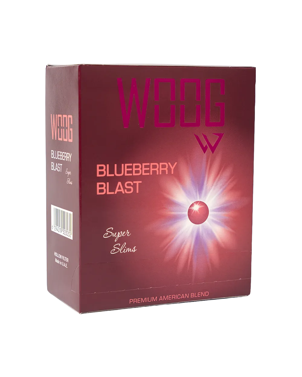 Woog blueberry blast cigarette pack.