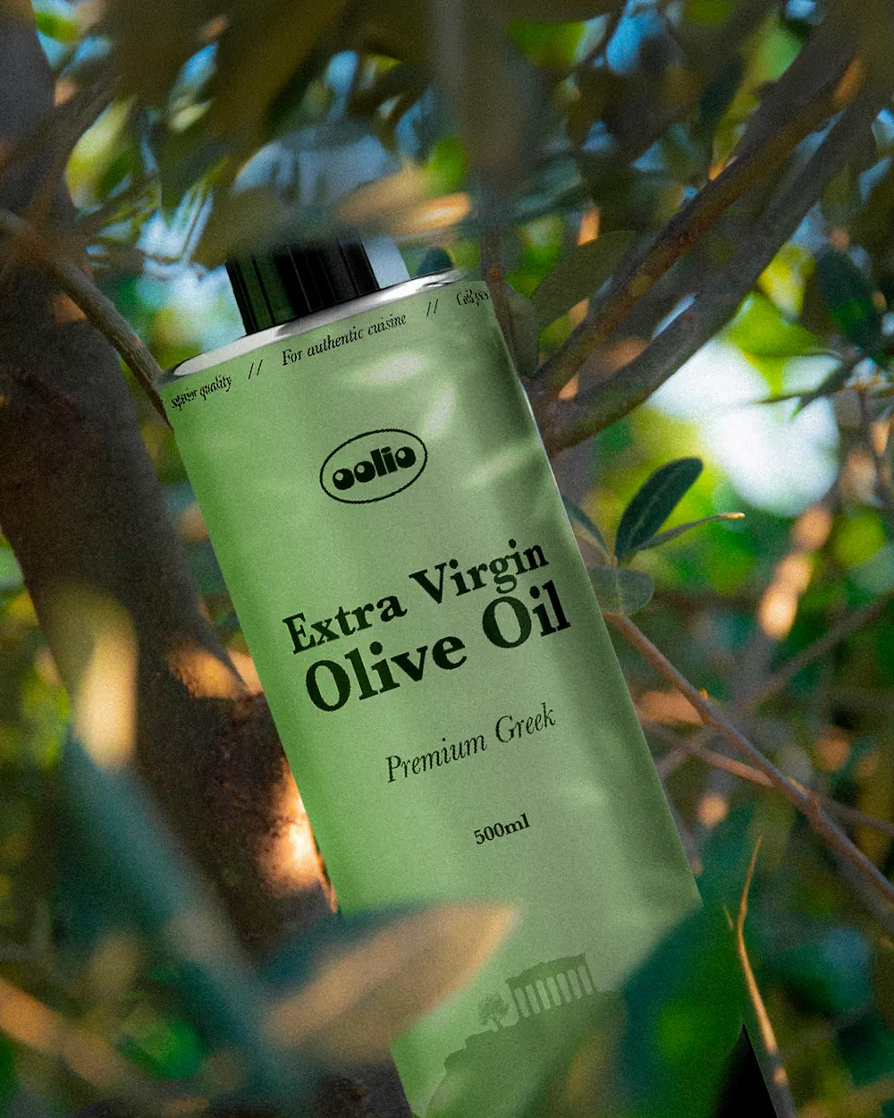 projet oolio m2graph huile d'olive grecque packaging bouteille