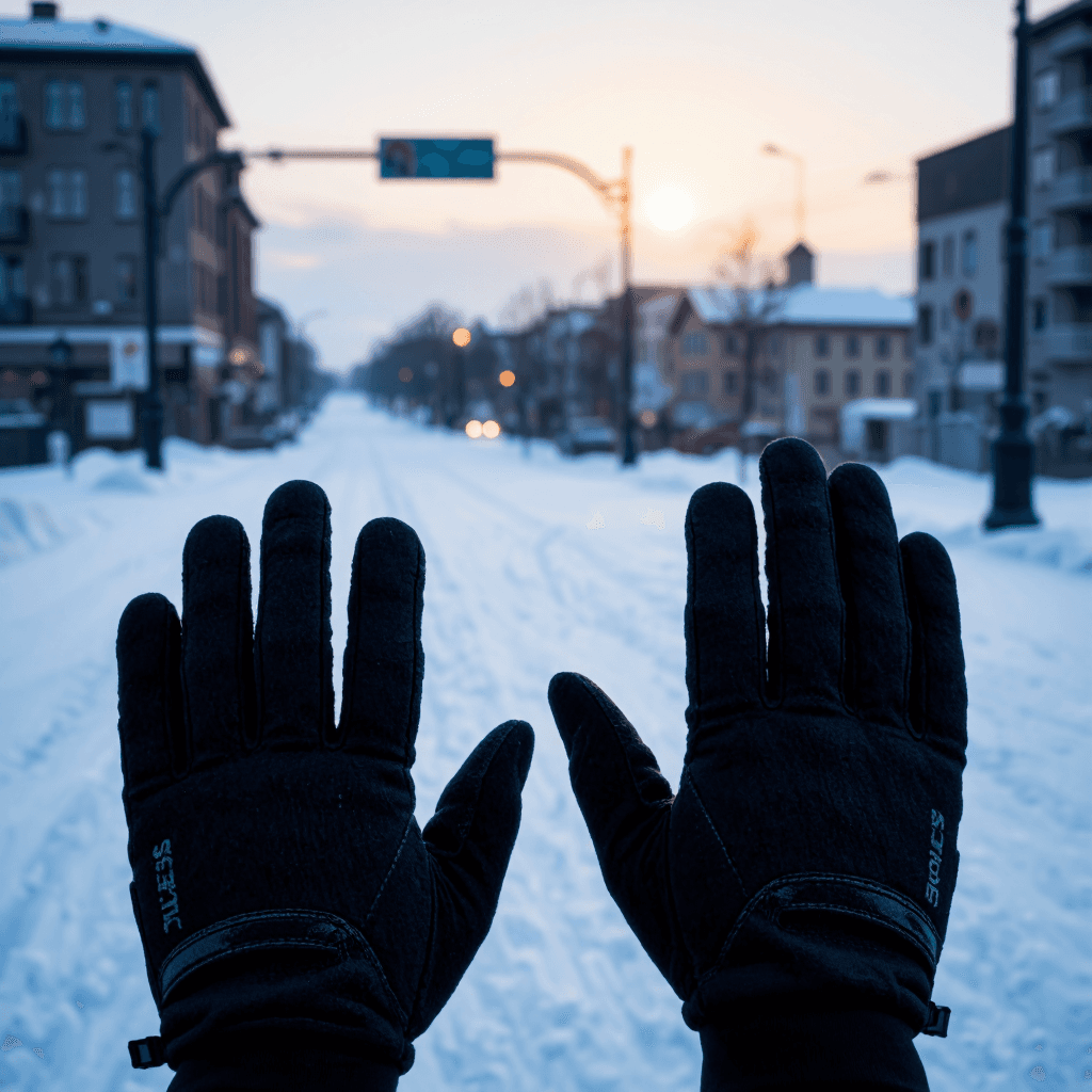 product photography of a pair of sports gloves