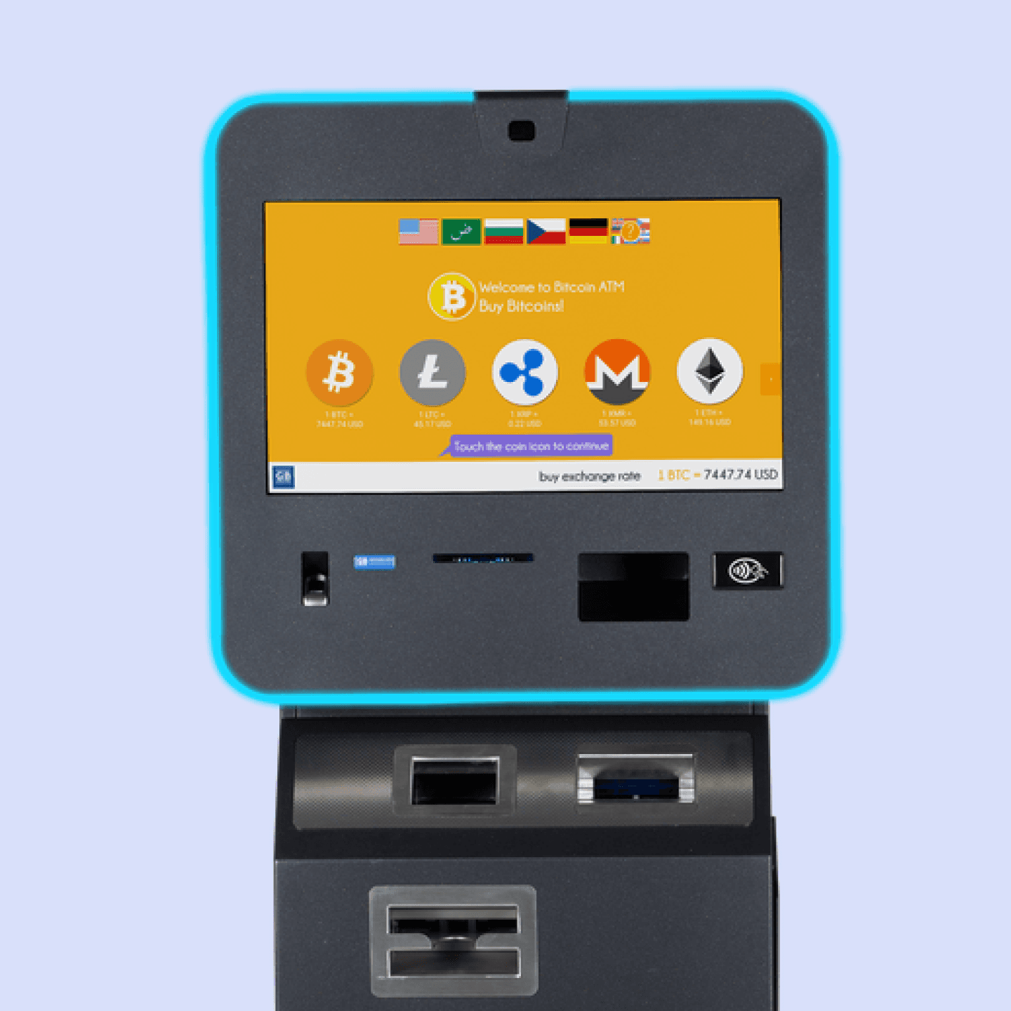 Illustration of a BATmThree Botcpon ATM
