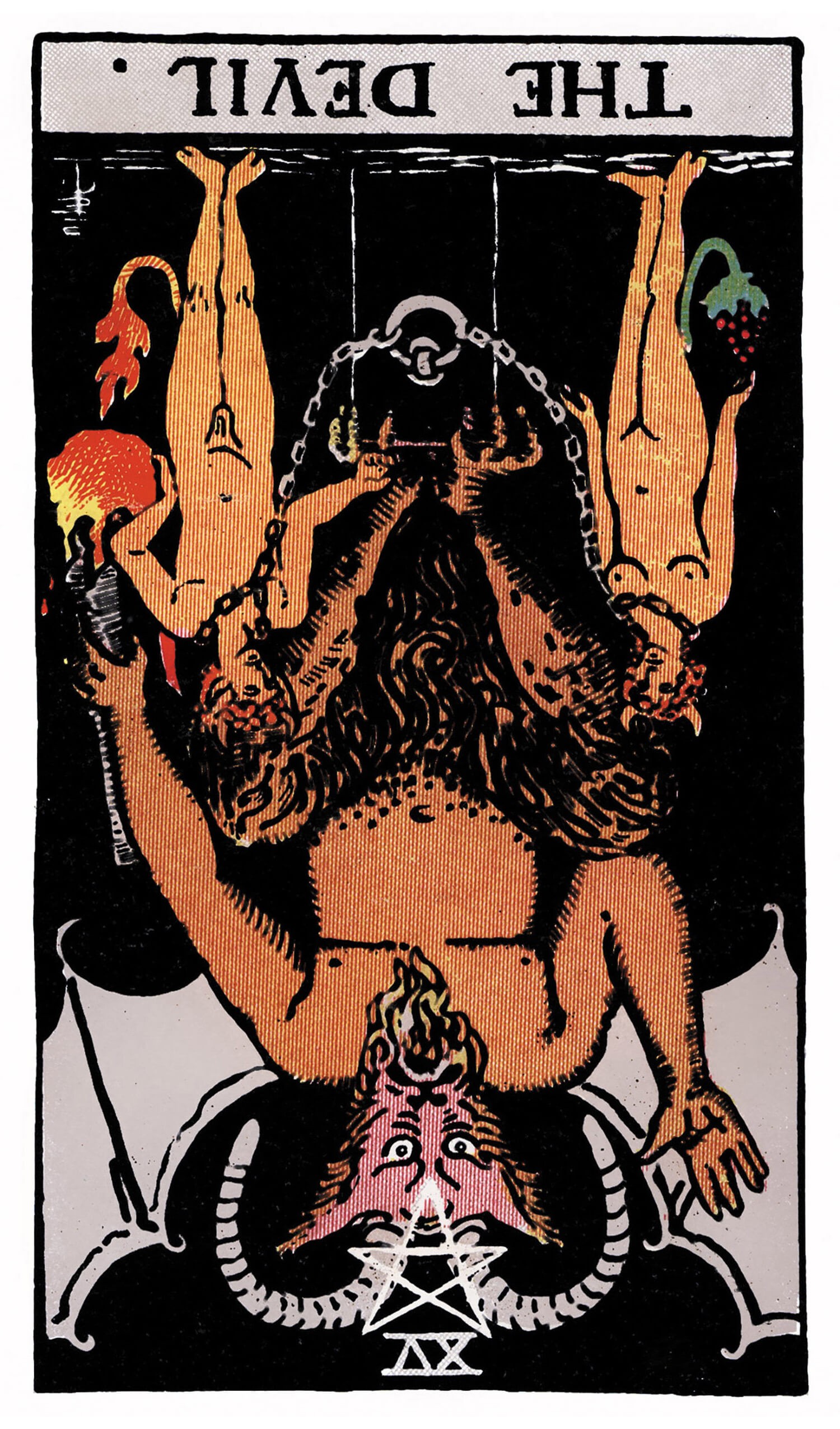 Image of The Devil reversed tarot card