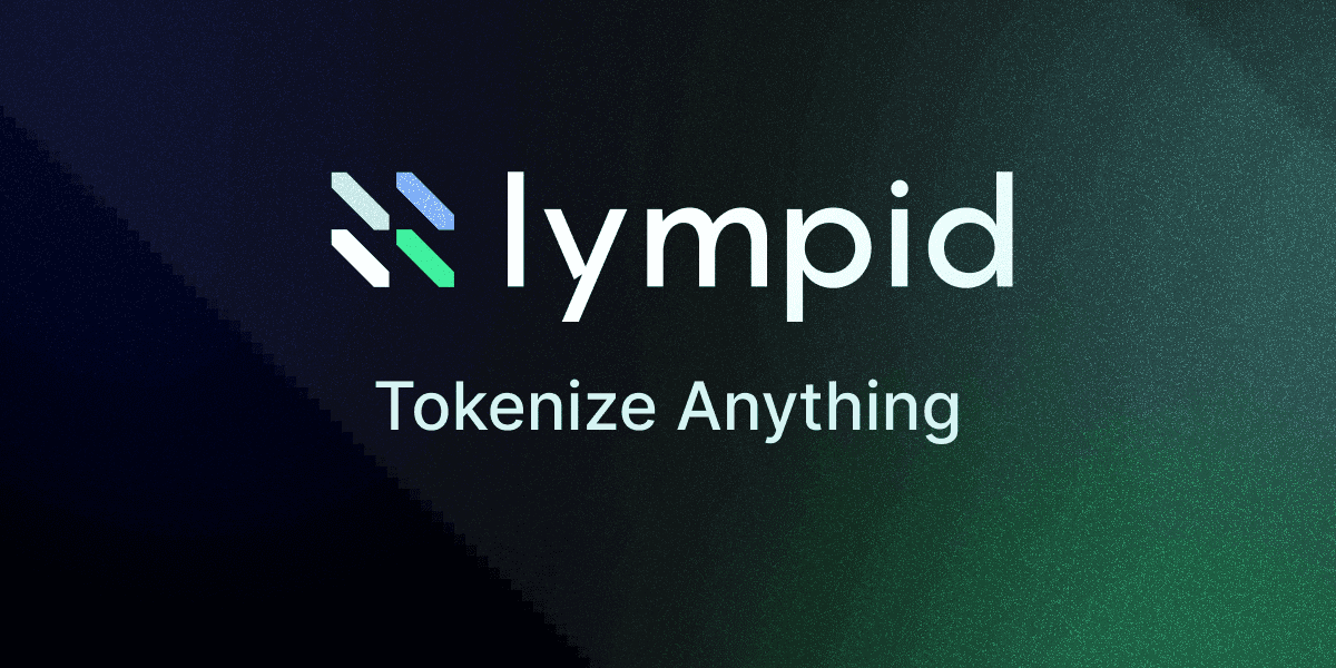 Lympid logo with the tagline 'Tokenize Anything' representing a platform for tokenizing securities and assets.