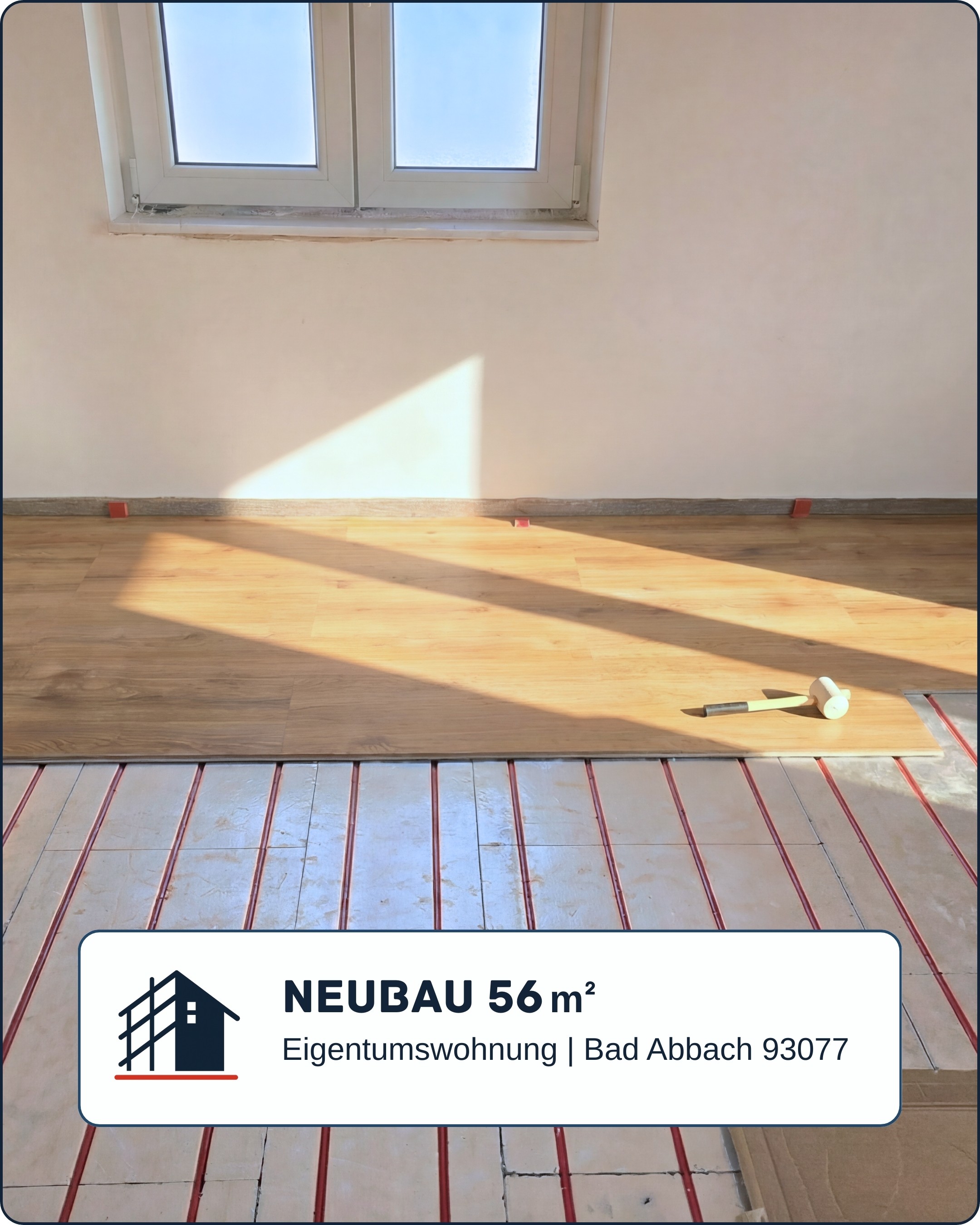 Referenz, verlegte Fußbodenheizung in einem denkmalgeschützten Gebäude