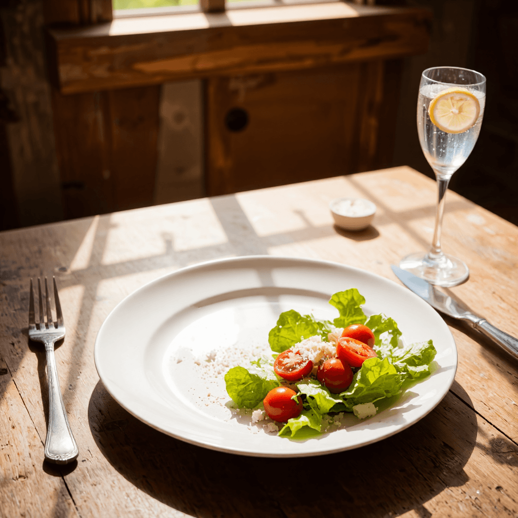 product photography of Gourmet Salad Plate