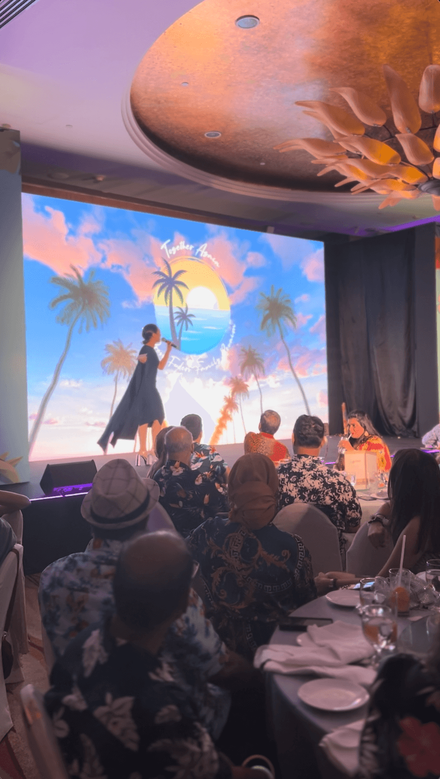 People dancing at a formal corporate event