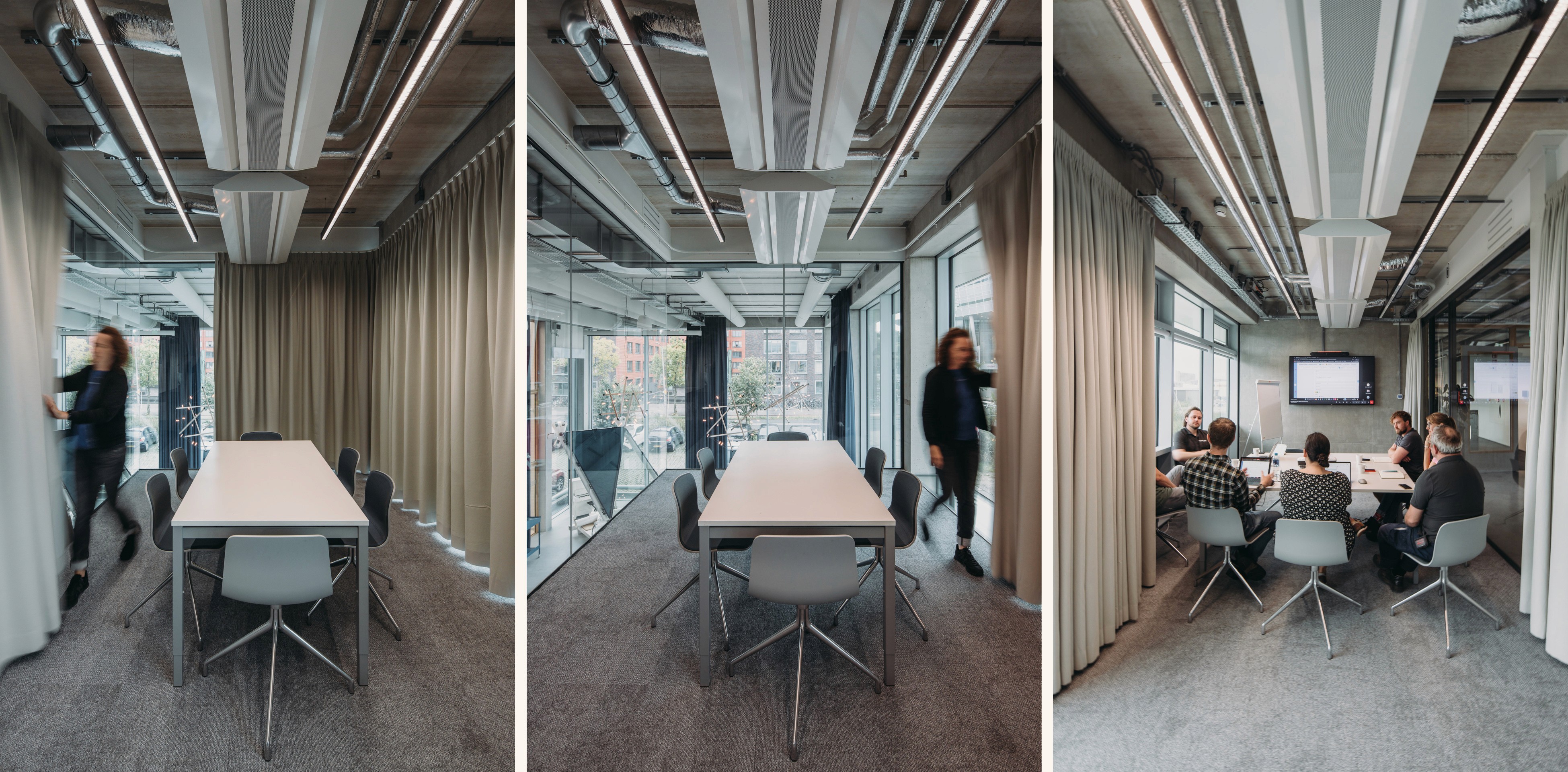 Interior photo of one of the meetingrooms inside Octatube's office