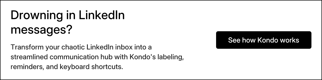 Drowning in LinkedIn messages?