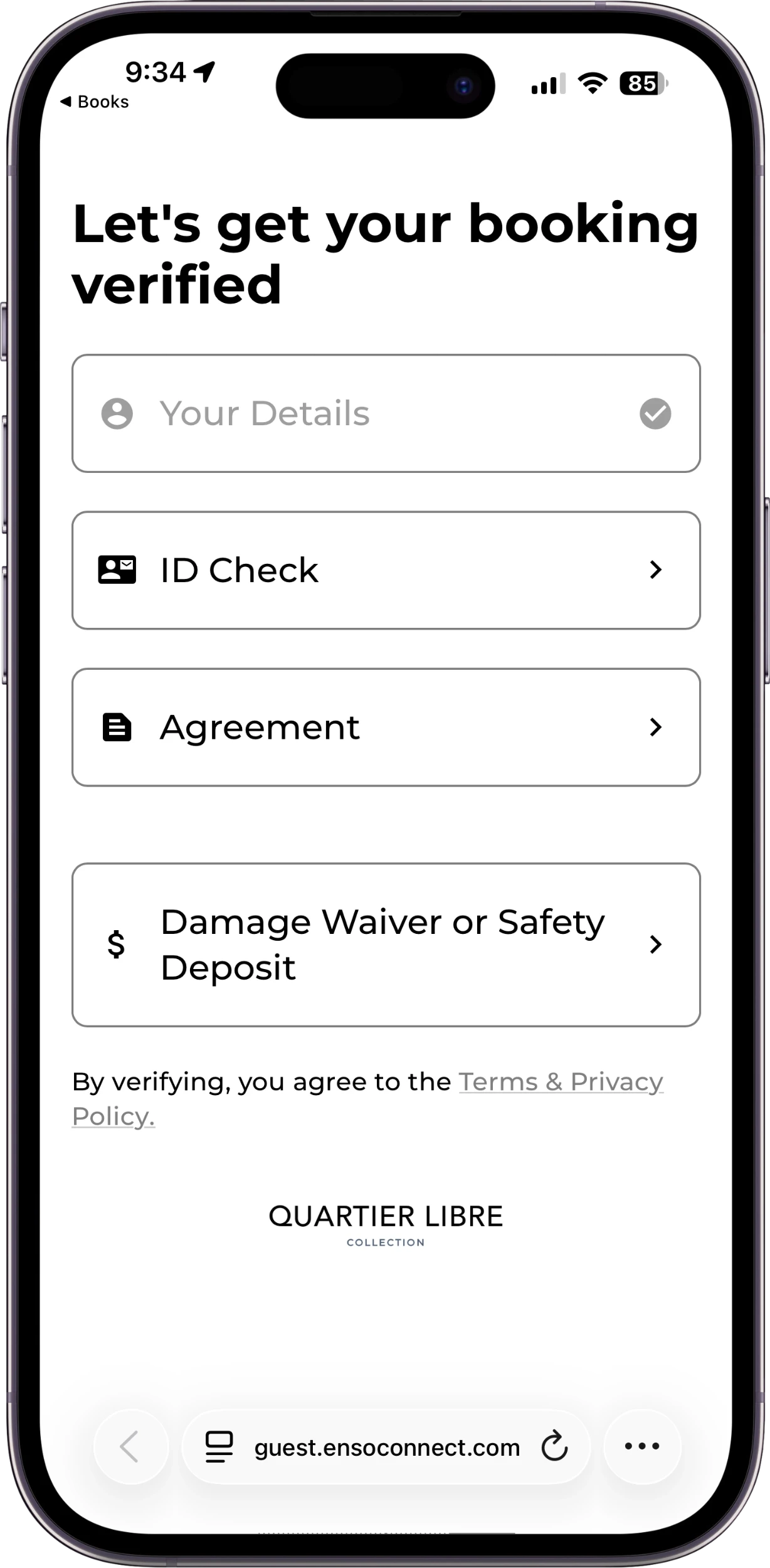 Quartier Libre Boarding Pass Verification